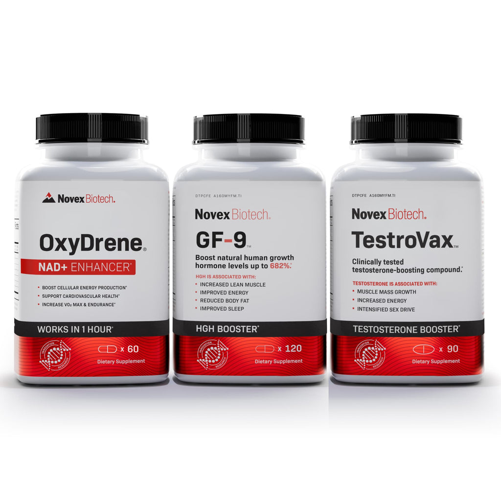Recharge Pack, which consists of GF-9, TestroVax, and OxyDrene