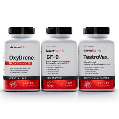 Recharge Pack, which consists of GF-9, TestroVax, and OxyDrene