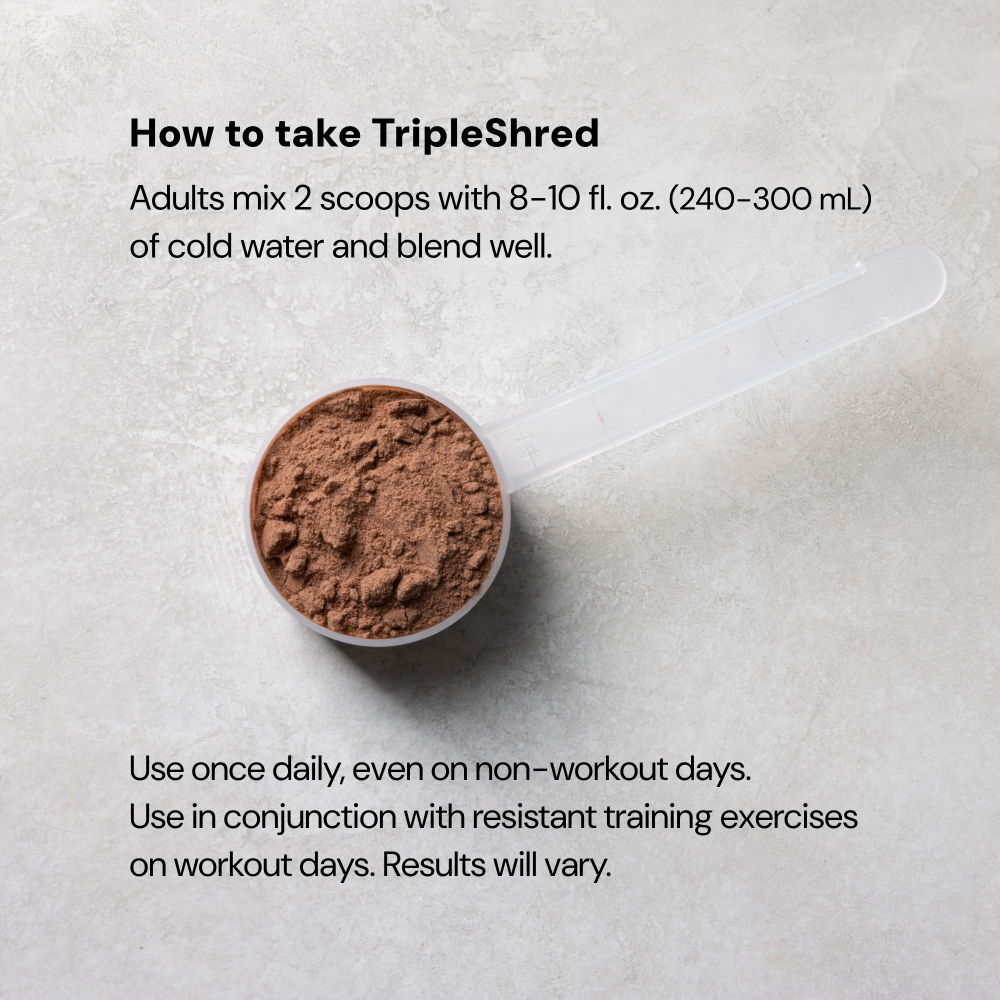 TripleShred™: Protein Pre-Stacked with Thermogenics and Caffeine
